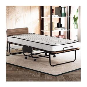 Skladacia kovová jednolôžková posteľ s matracom HERON 80x190 cm biela 480NRN2109 vyobraziť