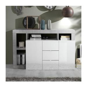 MC Akcent Komoda LENOR biela/šedá betón 209030-07CE vyobraziť