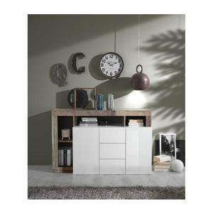 MC Akcent Komoda LENOR bela/rjava 209030-07P vyobraziť