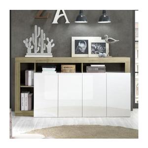 MC Akcent Komoda LENOR biela/hnedá 209030-08K vyobraziť