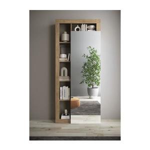 MC Akcent Šatníková skriňa LENOR 91x209 cm biela/hnedá 409030-40K vyobraziť