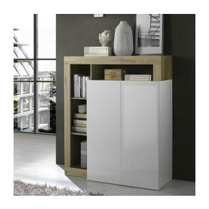 MC Akcent Komoda LENOR biela/hnedá 209030-04K vyobraziť