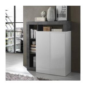 MC Akcent Komoda LENOR biela/antracit 209030-04OX vyobraziť