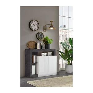 MC Akcent Komoda LENOR biela/antracit 209030-02OX vyobraziť