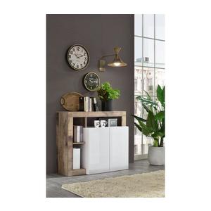 MC Akcent Komoda LENOR biela/hnedá 209030-02P vyobraziť