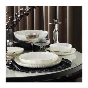 Jedálenská súprava 27 ks biela/strieborná/porcelán 719KTP9868 vyobraziť