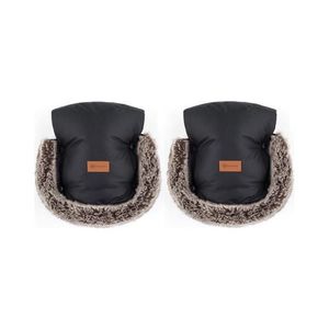 Petite&Mars Rukávnik / rukavice Furry Forever Black vyobraziť