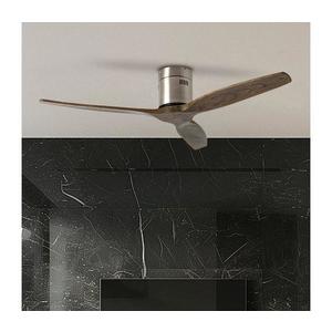 ZE - Stropný látor SPELLO Wi-Fi Tuya chróm/dub + diaľkové ovládanie ZEV015 vyobraziť