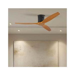 ZE - Stropný látor SPELLO Wi-Fi Tuya čierna/dub + diaľkové ovládanie ZEV016 vyobraziť