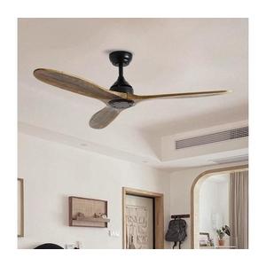 ZE - Stropný látor LAURIA Wi-Fi Tuya čierna/dub + diaľkové ovládanie ZEV019 vyobraziť