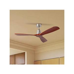 ZE - Stropný látor LIONI Wi-Fi Tuya chróm/dub + diaľkový ovládač ZEV021 vyobraziť