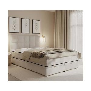 Čalúnená posteľ GRACE 160x200 cm s matracmi a úložným priestorom, béžová 04KTCLU747P160S1WI80 vyobraziť