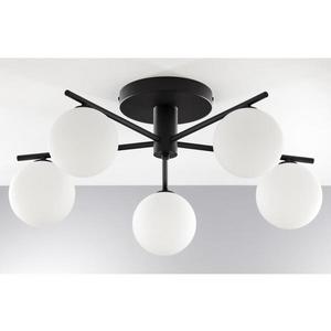 Jupiter 2049 - Prisadený luster PRATO 5xG9/14W/230V čierna/biela 2049 vyobraziť