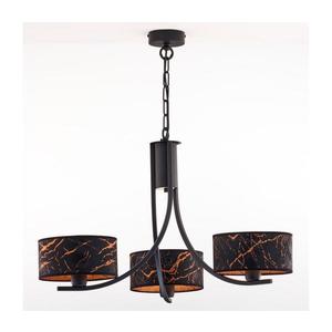 Jupiter 2106- Luster na reťazi ARTHUR 3xE27/15W/230V čierna/oranžová/mramorový dekor 2106 vyobraziť