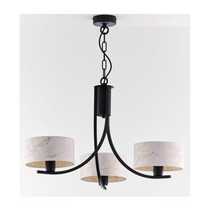 Jupiter 2103 - Luster na reťazi ARTHUR 3xE27/15W/230V biela/čierna/mramorový dekor 2103 vyobraziť