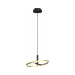 Wofi 6016-104L - LED stmievateľný luster na lanku BREST LED/19W/230V čierna/zlatá 6016-104L vyobraziť