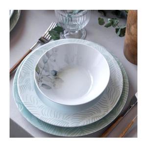 24-dielna jedálenská súprava biela/zelená/porcelán 719KTP9879 vyobraziť