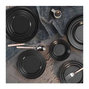 24-dielna jedálenská súprava, čierna/porcelán 710KTP2979 vyobraziť