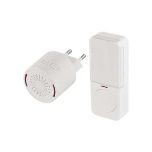 Bezdrôtový zvonček do zásuvky 230V + 1xCR2032 biely P5734 vyobraziť