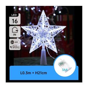 B.V. - LED Vianočná dekorácia 16xLED/3xAA studená biela hviezda B10303S6I vyobraziť