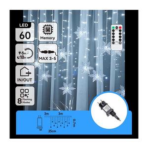 B.V. - LED vonkajší vianočný reťaz 120xLED/6W/230V/8 funkcií 3x0, 7m IP44 studená biela+DO B10303S78 vyobraziť