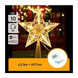 B.V. - LED vianočná dekorácia 10xLED/3xAA teplá biela hviezda B10303S6E vyobraziť