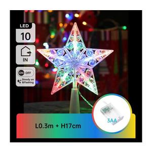 B.V. - LED RGBY Vianočná dekorácia 10xLED/3xAA hviezda B10303S6G vyobraziť
