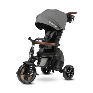 QPlay - Detská trojkolka 7 v 1 COMFO MAX sivá T70-grey vyobraziť