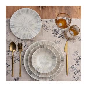 Jedálna sada 24 ks sivá/porcelán 387GRP1371 vyobraziť