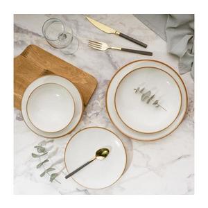 Jedálna súprava 24 ks béžová/porcelán 387GRP1350 vyobraziť