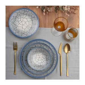 Jedálenská súprava 24 ks modrá/porcelán 387GRP1374 vyobraziť