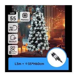 B.V. - LED vonkajší vianočný stromček 55xLED/3, 6W/230V/8 funkcií 60cm IP44 studená biela B10303Y2Q vyobraziť