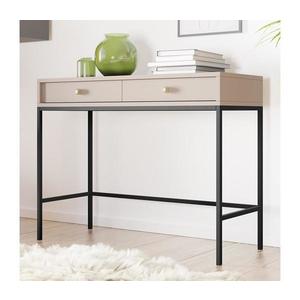 MIRJAN 24 Konzolový stolík MONO 78x104 cm béžový/čierny vyobraziť