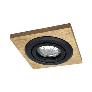 Podhľadové svietidlo TOBBY 1xGU10/20W/230V 11, 5x11, 5 cm dub/čierna LM-1.282/NATURALNY vyobraziť