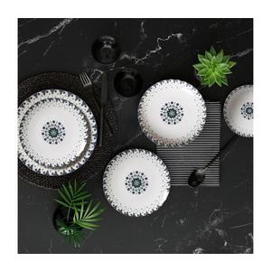 24-dielna jedálenská súprava biela/modrá/porcelán 387GRP1379 vyobraziť