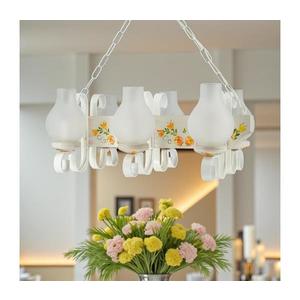 Brilagi - Závesný luster na reťazi QUEEN 6xE14/40W/230V buk/krémová EX-01072 vyobraziť