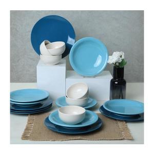 Jedálenská súprava 18 ks modrá/biela/keramika 275KRM1969 vyobraziť