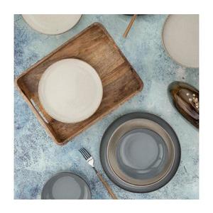 Jedálenská súprava 16 ks sivá/béžová porcelán 710KTP3652 vyobraziť