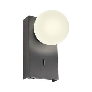 Redo 01-4659 - LED nástenné svietidlo NORMA LED/5W/230V CRI 90 USB čierne 01-4659 vyobraziť