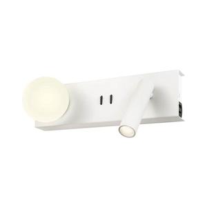 Redo 01-4660 - LED Nástenné svietidlo NORMA LED/5W/230V + LED/3W CRI 90 USB biela 01-4660 vyobraziť