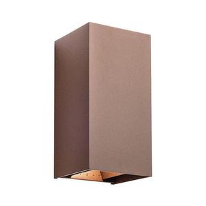 Redo 90554 - LED vonkajšie nástenné svietidlo VARY 2xLED/10W/230V 3000K IP54 hnedá 90554 vyobraziť