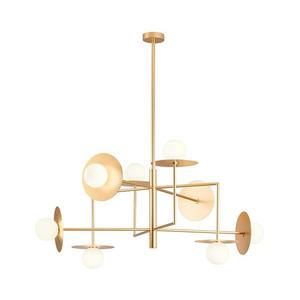 Redo 01-2735 - Luster na tyči PLATO 8xG9/10W/230V zlatý 01-2735 vyobraziť