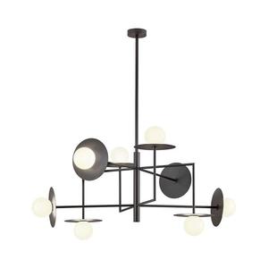 Redo 01-2753 - Luster na tyči PLATO 8xG9/10W/230V čierna 01-2753 vyobraziť