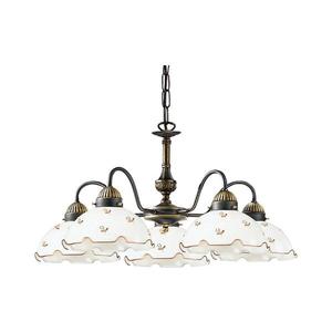 Kolarz 731.85.160 - Luster na reťazi NONNA 5xE27/75W/230V kvety ružové zlato 731.85.160 vyobraziť
