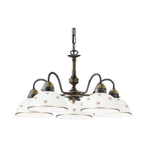Kolarz 731.85.170 - Luster na reťazi NONNA 5xE27/75W/230V s kvetinovým motívom, ružové zlato 731.85.170 vyobraziť