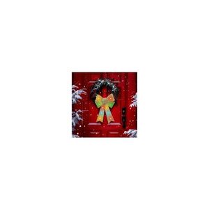 LED RGB Vianočná dekorácia 11xLED/3xLR44 40x30 cm zlatá mašľa gl-58956B vyobraziť