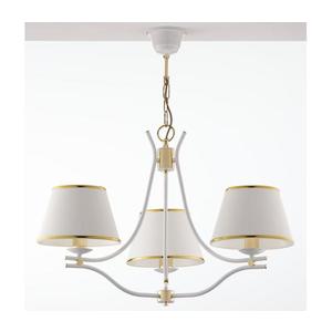 Jupiter 2085 - Luster na reťazi SAMBA 3xE27/15W/230V biela/zlatá 2085 vyobraziť