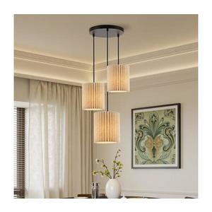 Brilagi - Luster na lanku NORDIC WAVE 3xE27/15W/230V pr. 38 cm ľan/čierna BRI390 vyobraziť