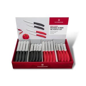Victorinox - Sada 80 ks kuchynských nožov na zeleninu SWISS CLASSIC čierna/červená 9.7056.80C1 vyobraziť