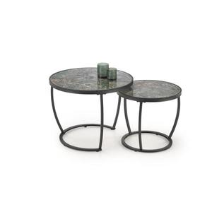 Halmar Súprava 2 ks konferenčných stolíkov AURORO, zelená/antracit V-CH-INES-LAW-ZIELONY vyobraziť